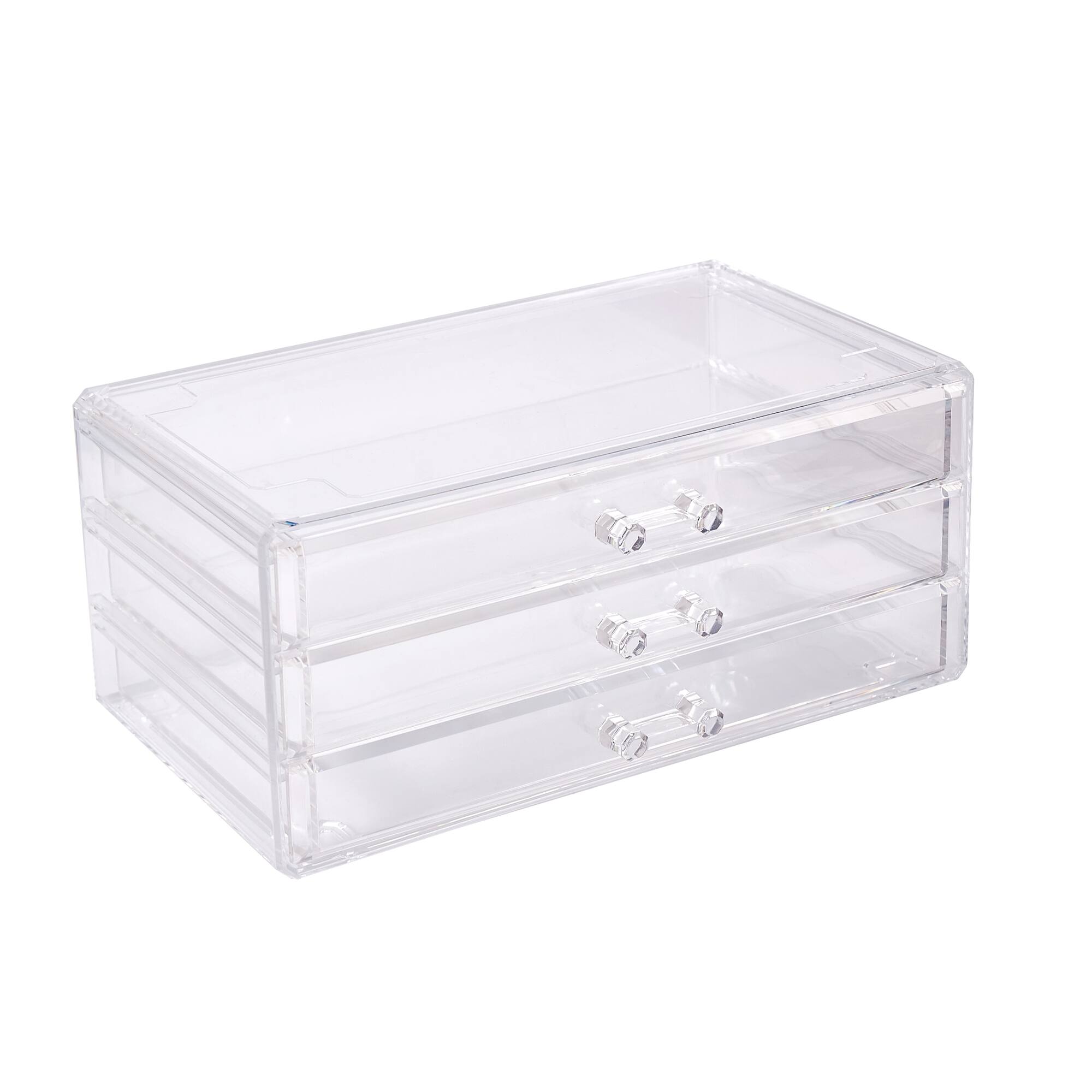 9.5" Clear Stackable 3 Slim Drawer Jewelry Box by Bead Landing™